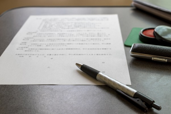 書類と印鑑