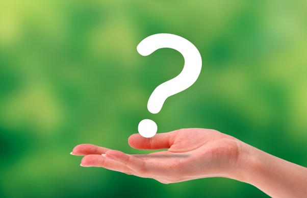 はてなマークと手