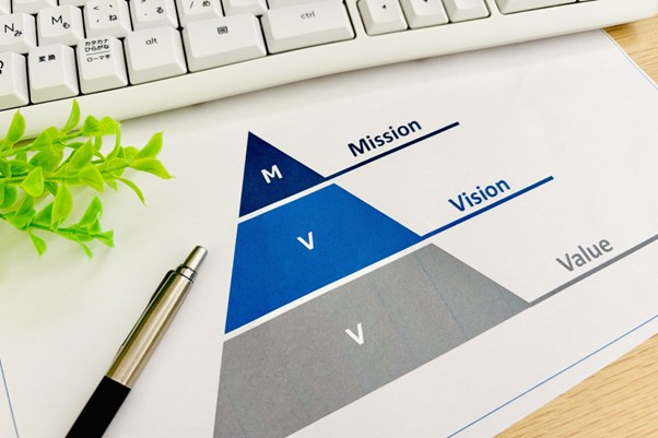 ピラミッド型のグラフ