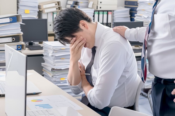 落ち込むビジネスマン